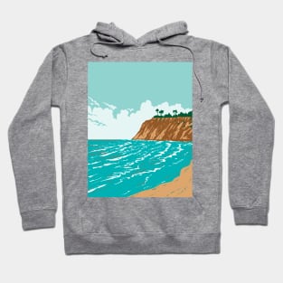 Del Mar Rivermouth in Orange County California WPA Poster Art Hoodie